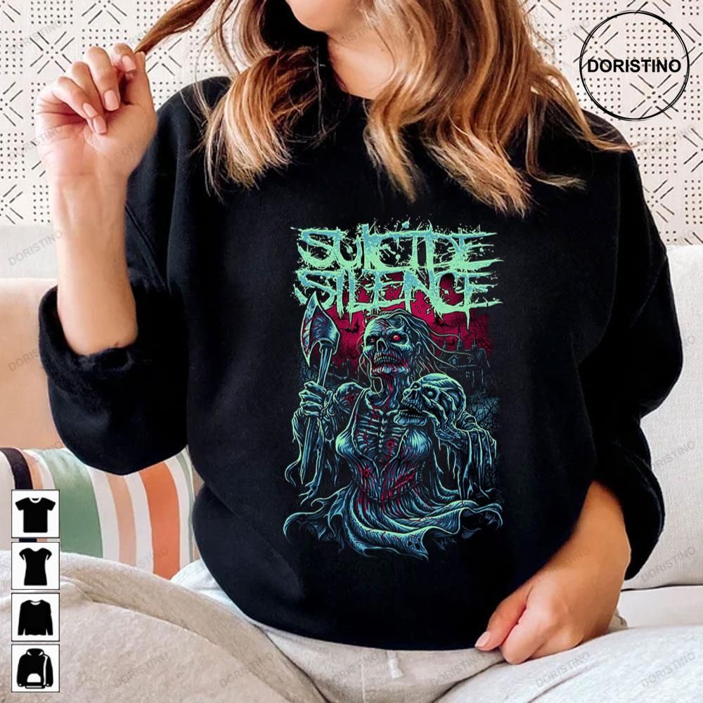 出群 GILDAN ミュージックTシャツ SUICIDE SILENCE Lサイズ andd.com.br